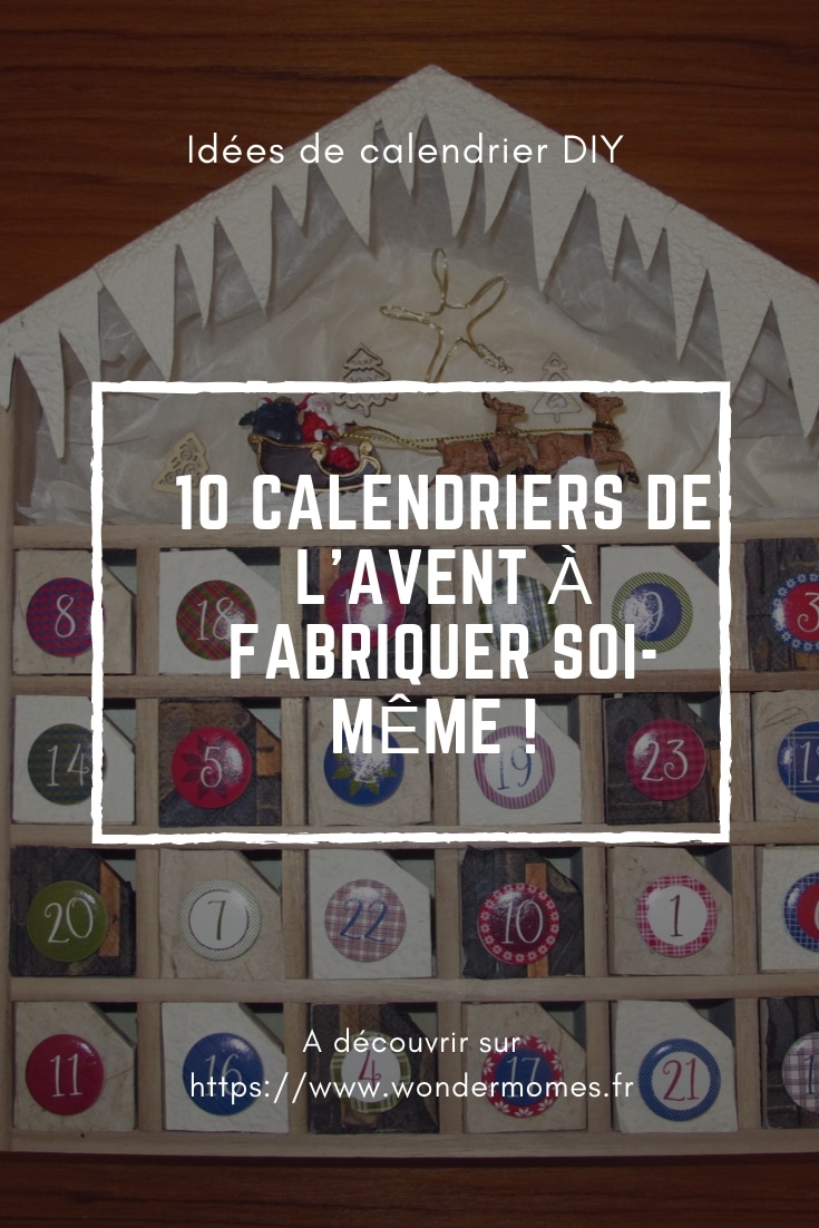 Calendrier De L'Avent à Tiroirs En Bois - Marque AVENT - Déco Noël